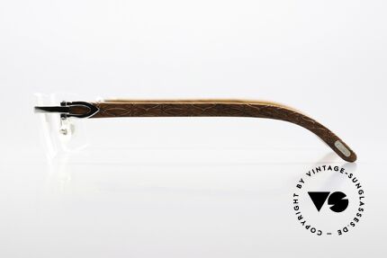Cartier Formentera Afrika Bubinga HolzBrille, ein ungetragenes Original mit Cartier Verpackung, Passend für Herren
