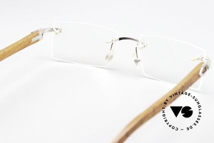 Cartier Formentera Afrika Bubinga HolzBrille, Größe: medium, Passend für Herren