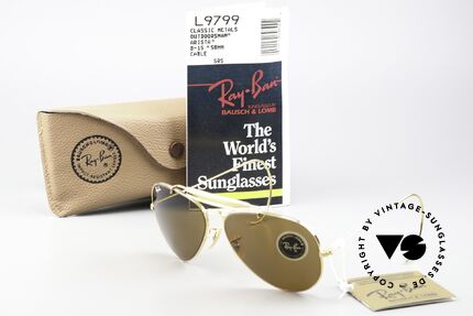 Ray Ban Outdoorsman Super Seltene 58mm Größe, Größe: medium, Passend für Herren und Damen