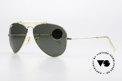 Ray Ban Outdoorsman USA Aviator Sonnenbrille, die vintage Pilotenbrille schlechthin; M. W0226, Passend für Herren und Damen
