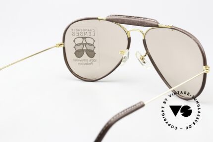 Ray Ban Outdoors Leathers Lederbrille 58mm Automatikglas, Größe: medium, Passend für Herren und Damen