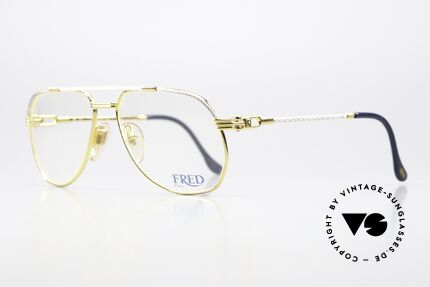 Fred America Cup - XS Ultra Rare 54mm XS Size, einmalige Designersonnenbrille aus den 80er Jahren, Passend für Herren und Damen