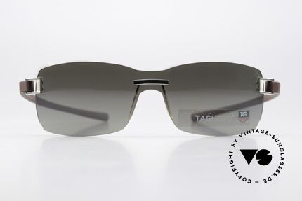 Tag Heuer 7505 Leicht Verspiegelte Scheibe, extrem sportliche randlose Sonnenbrille, unisex, Passend für Herren und Damen