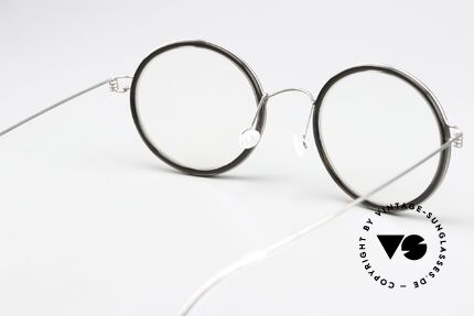 Lindberg Cameron 48 Air Titan Rim Runde Brille Damen Herren, Fassung kann beliebig (optisch / Sonne) verglast werden, Passend für Herren und Damen