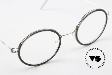 Lindberg Cameron 48 Air Titan Rim Runde Brille Damen Herren, Größe: medium, Passend für Herren und Damen