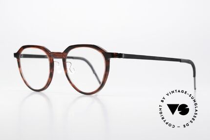 Lindberg 1046 Acetanium Designerbrille Panto Large, grandiose Fassung aus Acetat & Titanium Kombination, Passend für Herren und Damen