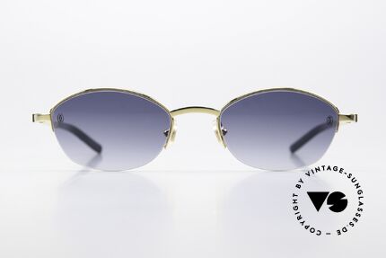 Cartier Anakie Juwelen Kollektion Brille, 22kt vergoldeter Rahmen mit echten Saphiren, Passend für Damen