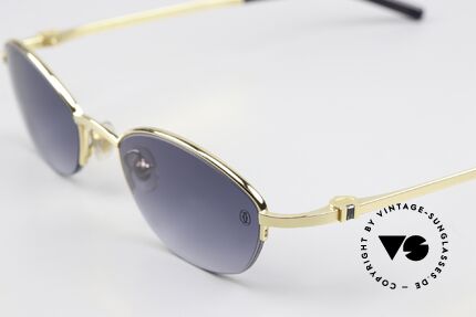 Cartier Anakie Juwelen Kollektion Brille, halb rahmenlose Damen LUXUS-Sonnenbrille!, Passend für Damen