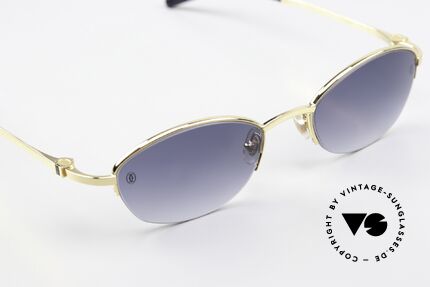 Cartier Anakie Juwelen Kollektion Brille, mit original Cartier Sonnengläsen: blau-Verlauf, Passend für Damen