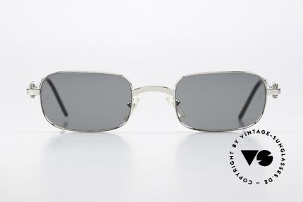 Cartier Dreamer - M 90er Platin Sonnenbrille, edles & sehr markantes Design in M Gr. 50°23, 140, Passend für Herren und Damen
