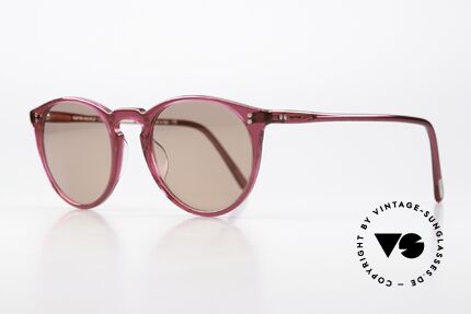 Oliver Peoples O'Malley Himbeer Rahmen Panto Stil, benannt nach dem LA Dodgers Manager, Peter O’Malley, Passend für Herren und Damen