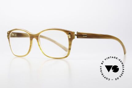 Hoffmann V7420 Understatement Brille Luxus, V-Line = dünnsten & leichtesten Hornbrillen, weltweit!, Passend für Herren und Damen