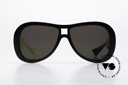 Piero Massaro 384 Bügelfarben Unterschiedlich, sehr massive Designer-Sonnenbrille aus Sizilien, Passend für Herren und Damen