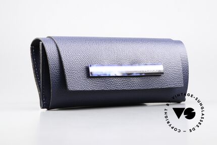 Piero Massaro 373 Mattschwarz Und Mattblau, entspiegelte Sonnengläser (100% UV Protection), Passend für Herren und Damen