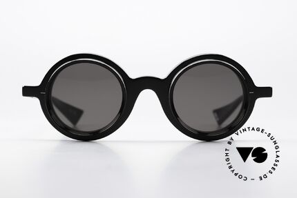 Piero Massaro 381 Limited Edition In Schwarz, sehr massive Designer-Sonnenbrille aus Sizilien, Passend für Herren und Damen