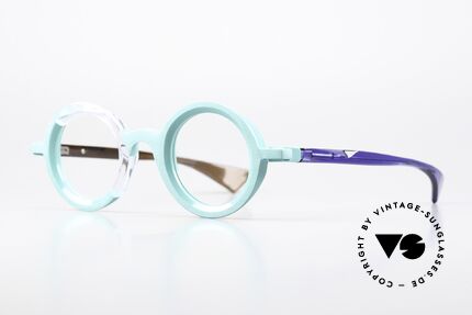Piero Massaro 916 Limited Edition 100 Stück, tolle Unisexbrille mit unterschiedlichen Bügeln, Passend für Herren und Damen