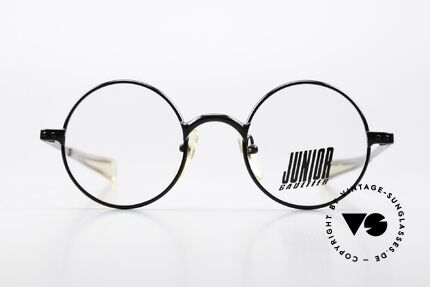 Jean Paul Gaultier 57-0173 Vintage Brille Made in Japan, Modell 57-0173, Größe 46/22; Klassisch Schwarz, Passend für Herren und Damen