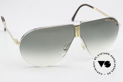 Porsche 5628 Bicolor In Gold Und Silber, KEINE Retrosonnenbrille, ein Original von ca. 1988!, Passend für Herren