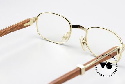 Cartier Breteuil Edelholz Luxusbrille 90er, KEINE Retrobrille; Cartier Original der späten 90er, Passend für Herren und Damen