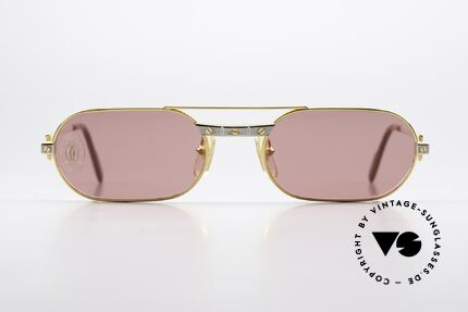 Cartier MUST Santos - M David Bowie 80er Brille, hier mit dem SANTOS Dekor in M Größe 55°20, 140, Passend für Herren