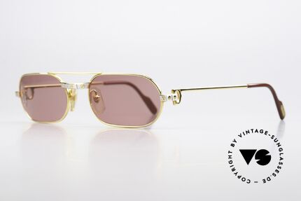 Cartier MUST Santos - M David Bowie 80er Brille, u.a. getragen von David Bowie (Festival de Cannes), Passend für Herren