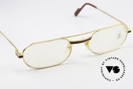 Cartier MUST Laque - S Gläser mit Hauchzeichen 1983, 22kt vergoldet (wie alle alten Cartier Luxus-Brillen), Passend für Herren und Damen