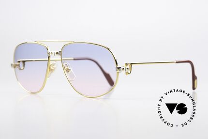 Cartier Romance Santos - M Gläser in Babyblau Zu Pink, dieses Mod. mit SANTOS-Dekor: MEDIUM Gr. 56-16, 135, Passend für Herren und Damen