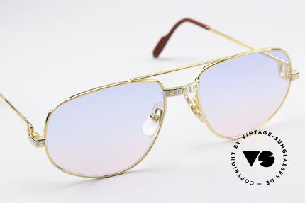 Cartier Romance Santos - M Gläser in Babyblau Zu Pink, ungetragen mit OVP (selten in diesem Zustand zu finden), Passend für Herren und Damen