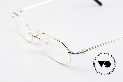 Cartier Orfy - S Platin Plattierte Fassung, platin-plattierte Metall-Fassung in Größe 48-21, 135, Passend für Herren und Damen