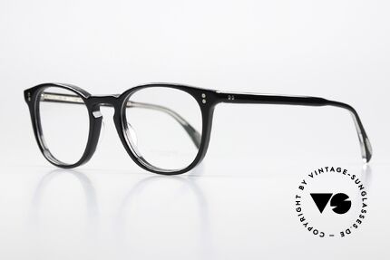Oliver Peoples Finley Esq Schwarze Panto Brille 49mm, Finley 49x20mm, Vintage frame hand crafted in Italy, Passend für Herren und Damen