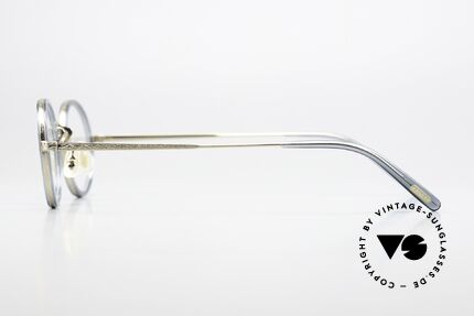 Oliver Peoples MP-8 Limited Von 1987 bis 2017, vergoldete Fassung mit blass-blauen Azetat-Inlays, Passend für Herren und Damen