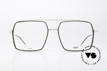 Götti Drake XL Titanium Herrenbrille, eine superleichte Titanium-Fassung in X-LARGE, Passend für Herren