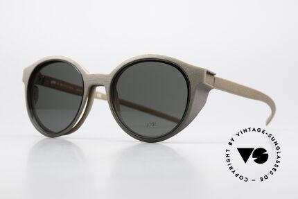 Götti Bionic Roby Panto Brille Gratis Clip On, 3D Druck: Material aus den Samen der Rizinuspflanze, Passend für Herren und Damen