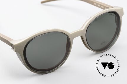 Götti Bionic Roby Panto Brille Gratis Clip On, innovatives Designerstück, 100% made in Switzerland, Passend für Herren und Damen