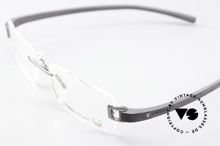 Tag Heuer 7104 Randlose Brille Gummi Bügel, idealer Halt (schmiegen sich dem Gesicht an), Passend für Herren