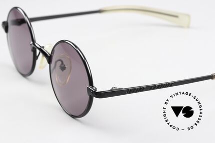 Jean Paul Gaultier 57-0173 High End 90er Sonnenbrille, klassisch rund & "Junior Gaultier" auf den Bügeln, Passend für Herren und Damen
