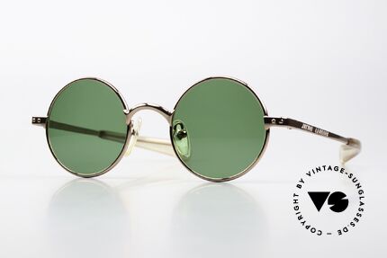 Jean Paul Gaultier 57-0173 Rahmen Bronze Glänzend, runde Jean Paul Gaultier vintage Sonnenbrille, Passend für Herren und Damen