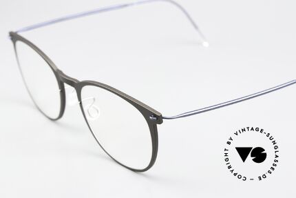 Lindberg 6529 51 NOW Braungrau Und Dunkelblau, sehr hochwertiges Compositematerial mit Titanbügeln, Passend für Damen