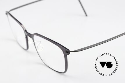 Lindberg 6522 NOW Front Blaugrau Transluzid, Col. C06 / PU9: blaugraue Front und dunkelgraue Bügel, Passend für Herren und Damen