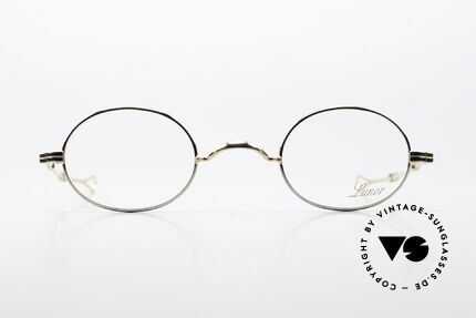 Lunor I 10 Telescopic BC Bicolor Silber & Gold, minimalistische Brille; stilvoll in zeitloser Eleganz, Passend für Herren und Damen