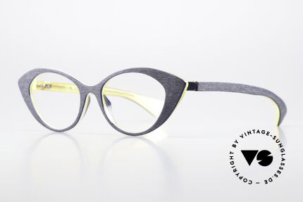 Piero Massaro 462 Designer Cateye Damenbrille, Technik und Kunst in Kombination, Größe 50/17, Passend für Damen