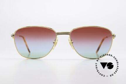 Cartier Courcelles - L Bordeaux Polarlichter Gläser, ein vintage Original in scheinbar zeitlosem Design, Passend für Herren