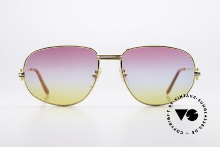 Cartier Romance LC - L 80er Brille Sunrise Gläser, wurde 1986 veröffentlicht und dann bis 1997 produziert, Passend für Herren und Damen