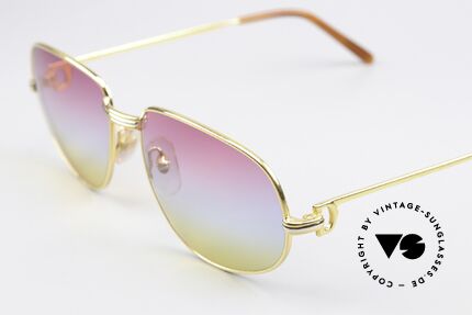 Cartier Romance LC - L 80er Brille Sunrise Gläser, ungetragen orig. Verpackung (selten in diesem Zustand), Passend für Herren und Damen