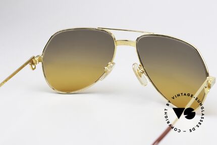 Cartier Vendome Santos - S Wüstensturm Sonnengläser, ungetragen mit original Verpackung (ein Sammlerstück), Passend für Herren und Damen