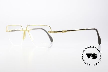 Cazal 742 Vergoldete 90er Vintage Brille, beste Verarbeitung aus Passau (Frame GERMANY), Passend für Herren