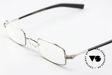 Lunor Swing A 37 Eckige Vintage Lesebrille AS, handgefertigt in Deutschland und mit Acetatbügeln, Passend für Herren