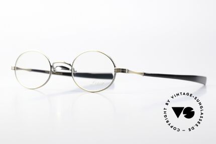 Lunor Swing A 33 Oval Customized Antik Bicolor, "A" = mit Acetat-Steckbügeln, medium Größe 44/25, 143, Passend für Herren und Damen
