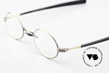 Lunor Swing A 33 Oval Customized Antik Bicolor, customized Version: Antik-Gold Front & silberner Steg, Passend für Herren und Damen