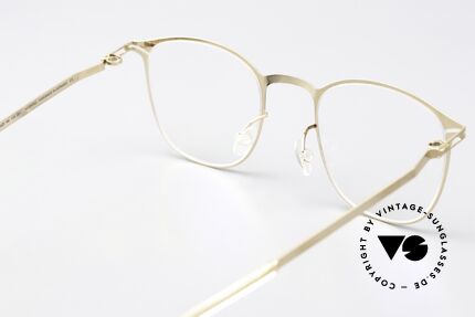 Mykita Ando Damenbrille Klassisch Gold, genial flexible Brillenfassung: eine Größe passt allen, Passend für Damen